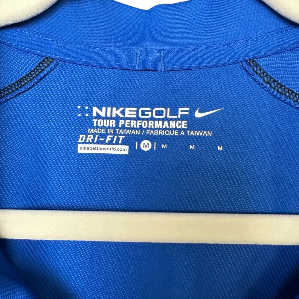 Nike Dri-FIT Blue‎ Golf Polo Shirt Men’s Medium Performance